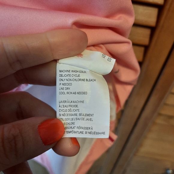 AUR Pink Abstract Print Golf Polo - Picture 4 of 6